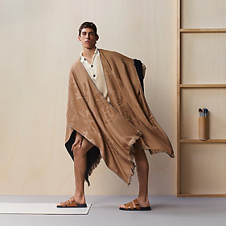 New Libris reversible poncho | Hermès Macau SAR
